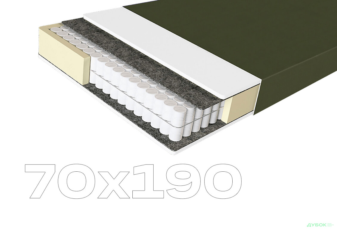 Матрац Ortomed Lux / Ортомед Люкс 70х190 ЕММ - Зображення 1 Зображення 1 - Матрац Ortomed Lux / Ортомед Люкс 70х190 ЕММ