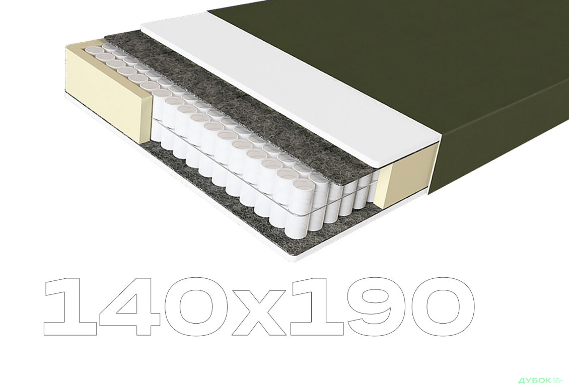 Матрац Ortomed Lux / Ортомед Люкс 140х190 ЕММ