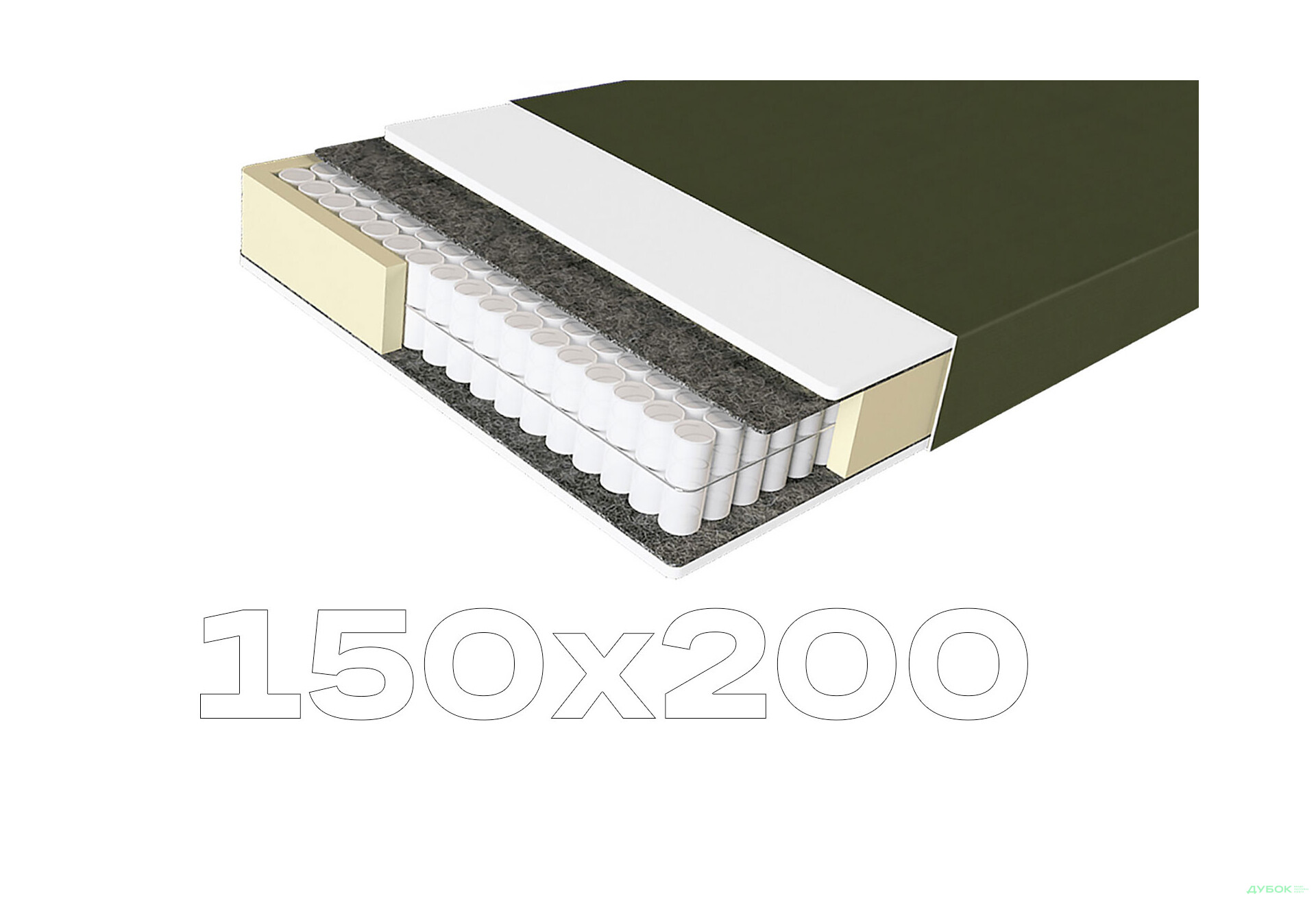 Зображення 1 - Матрац Ortomed Lux / Ортомед Люкс 150х200 ЕММ
