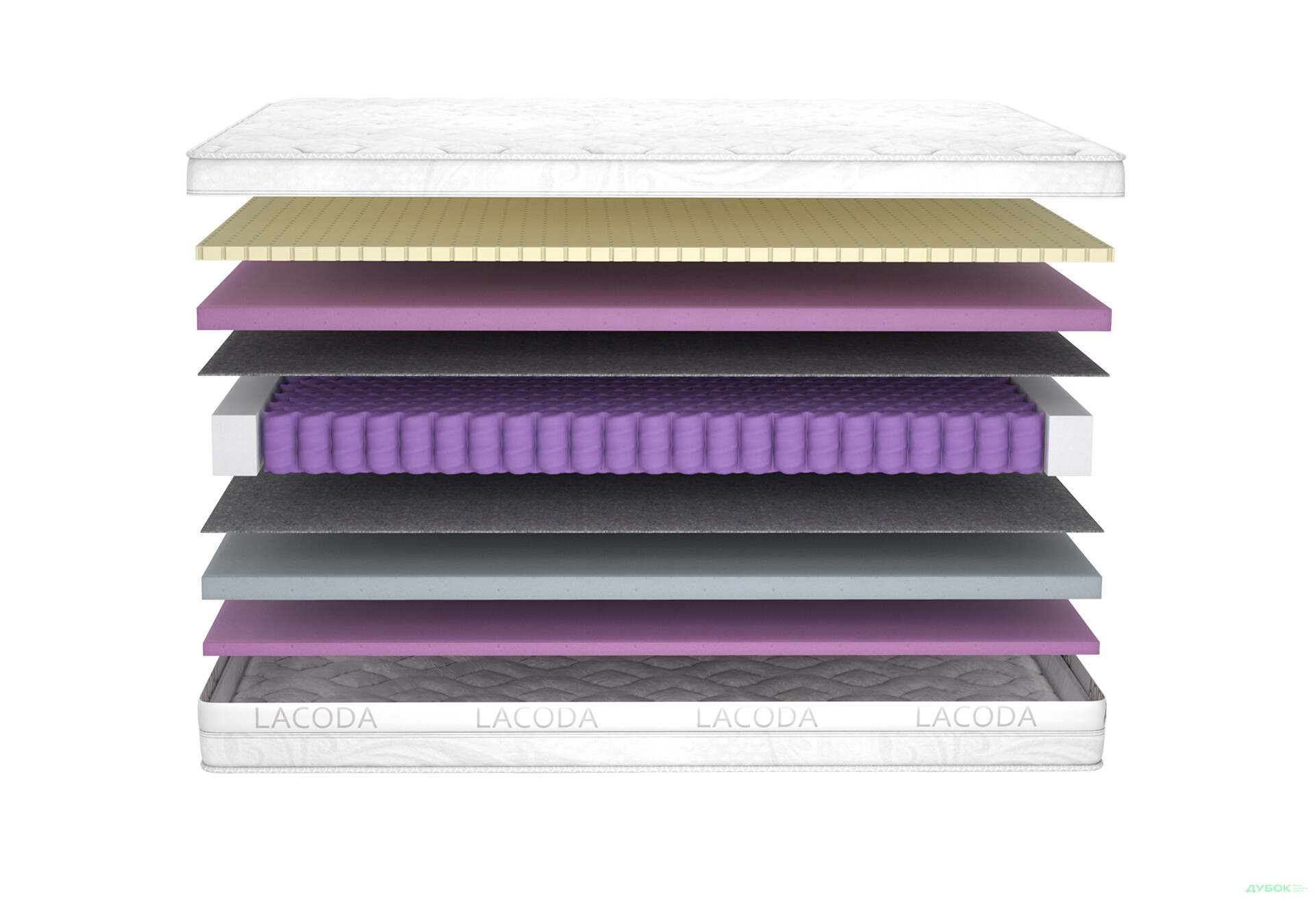 Зображення 3 - Матрац Мохо / Moho (серія Lacoda) 150х200 Matroluxe