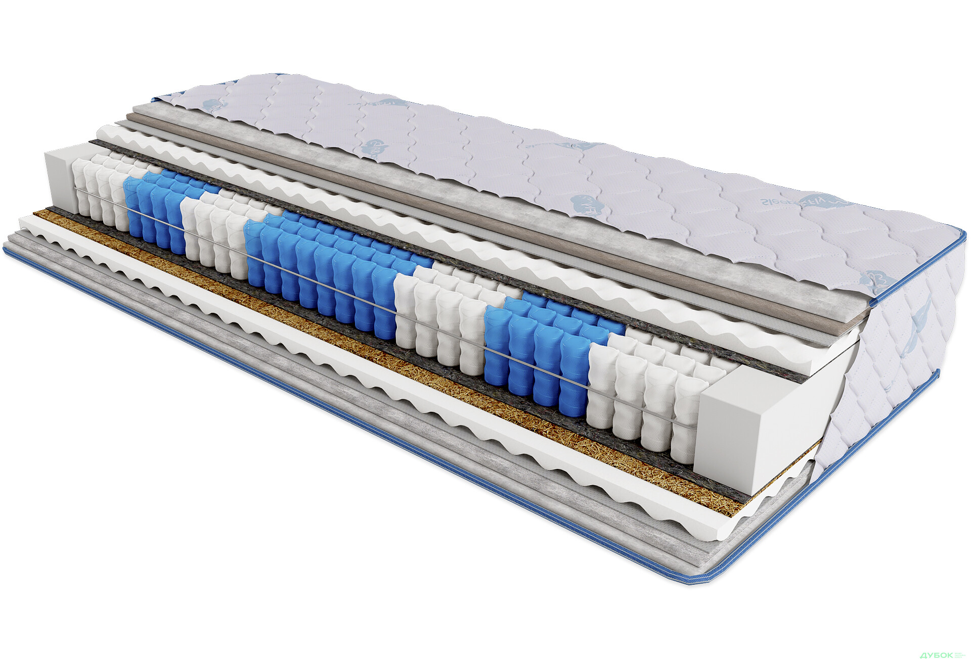 Матрац Sleep&Fly Daily 2 в 1 / Дейлі 2 в 1 (чохол з жаккарду) SF 150х200 ЕММ - Зображення 3 Зображення 3 - Матрац Sleep&Fly Daily 2 в 1 / Дейлі 2 в 1 (чохол з жаккарду) SF 150х200 ЕММ