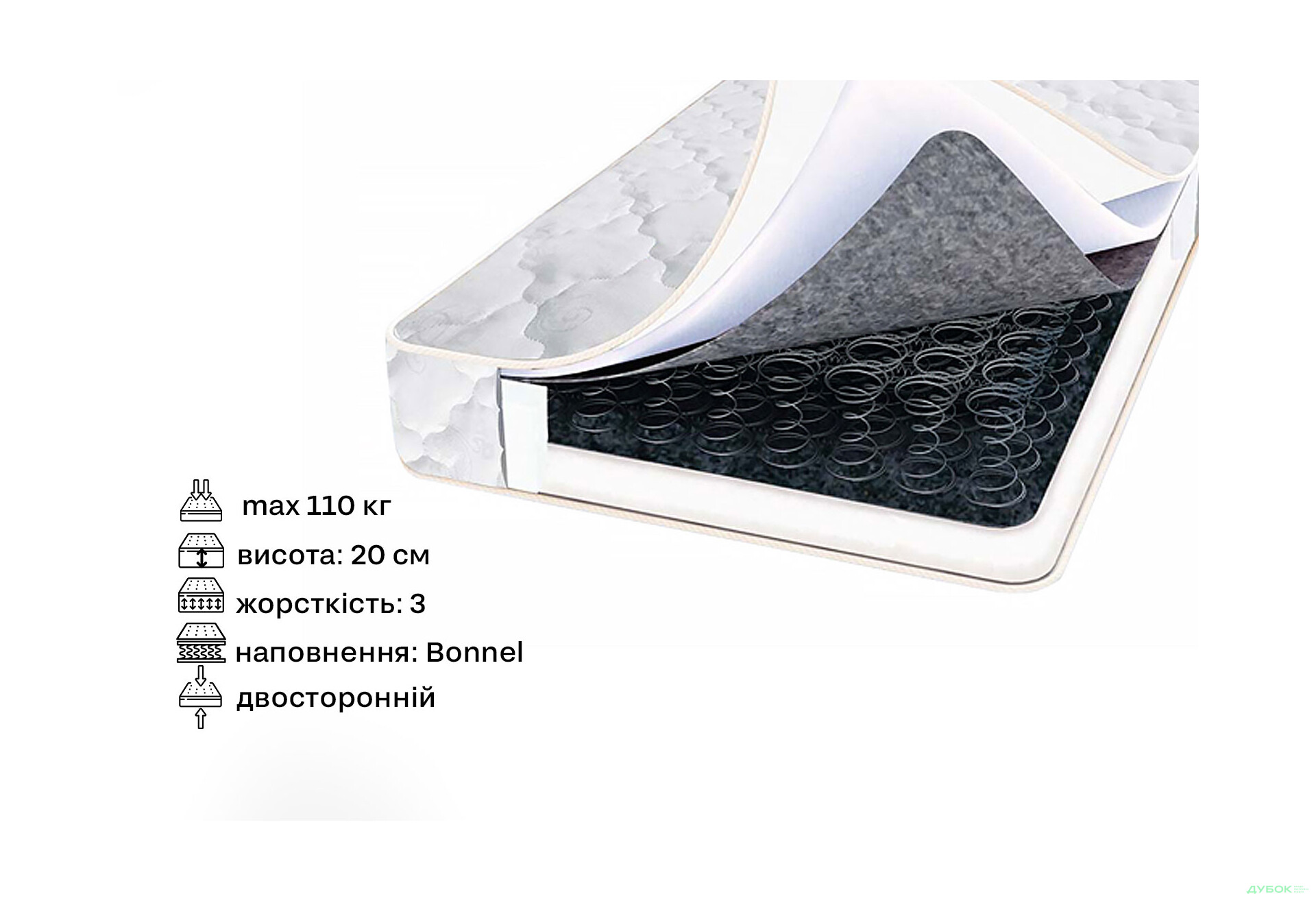 Изображение 2 - Матрас Жемчужина 120х200 Svit Mebliv