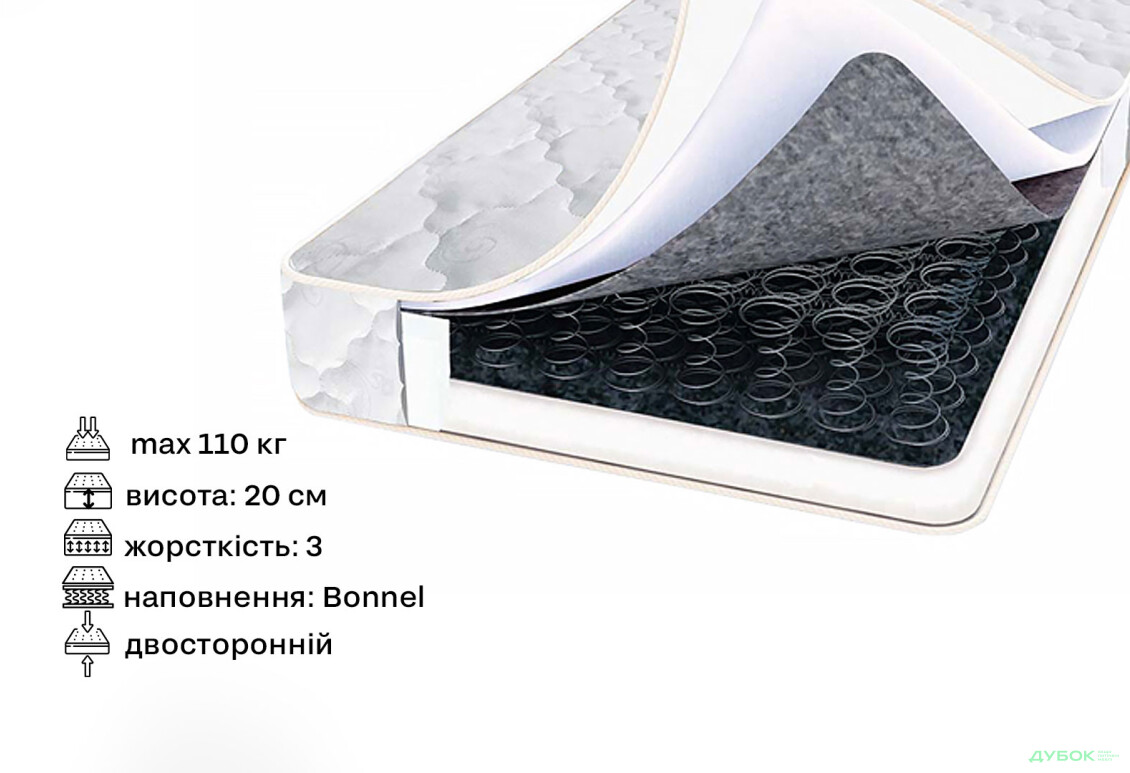Изображение 2 - Матрас Жемчужина 120х200 Svit Mebliv