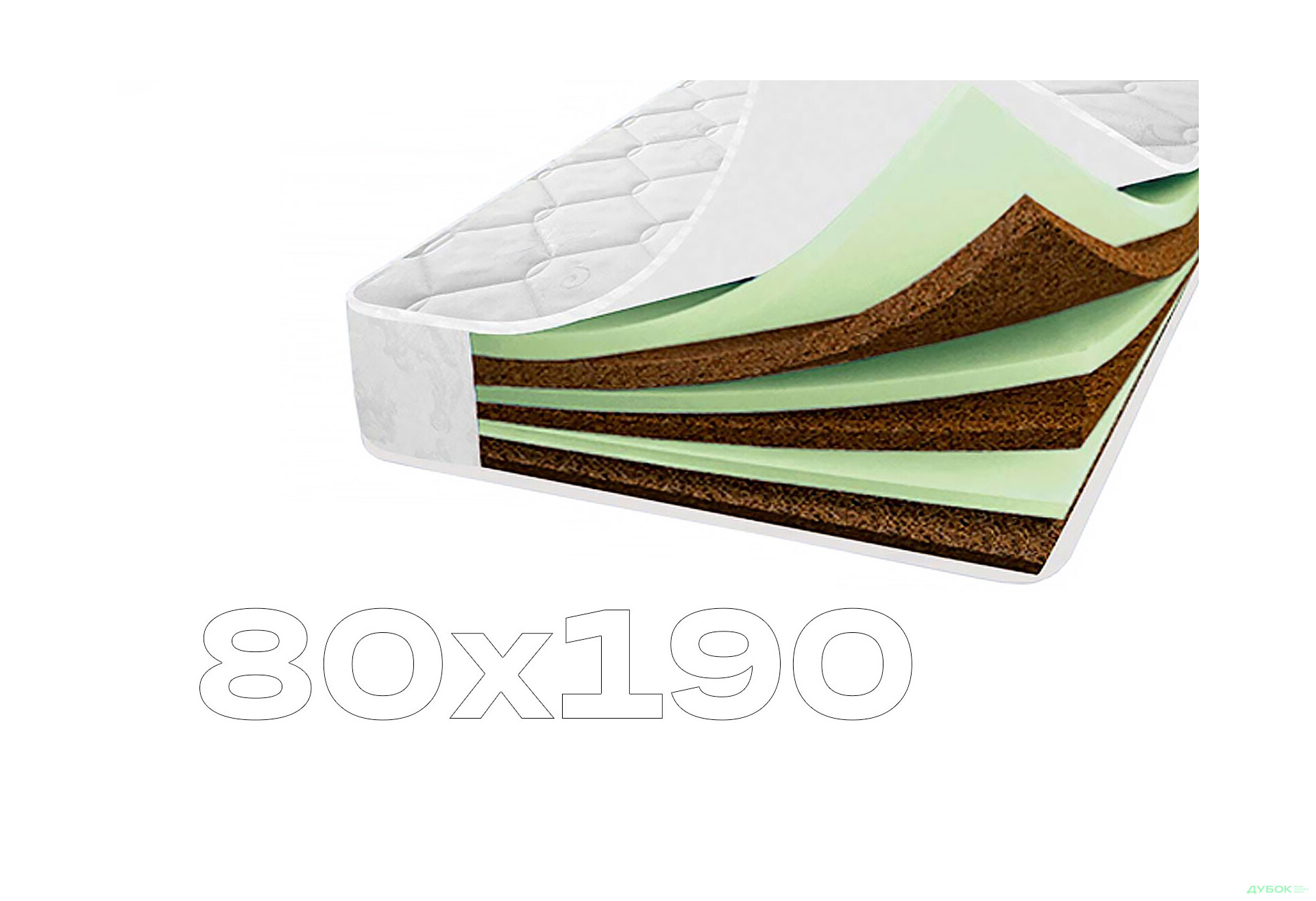 Зображення 1 - Матрац Діамант 80х190 Світ Меблів