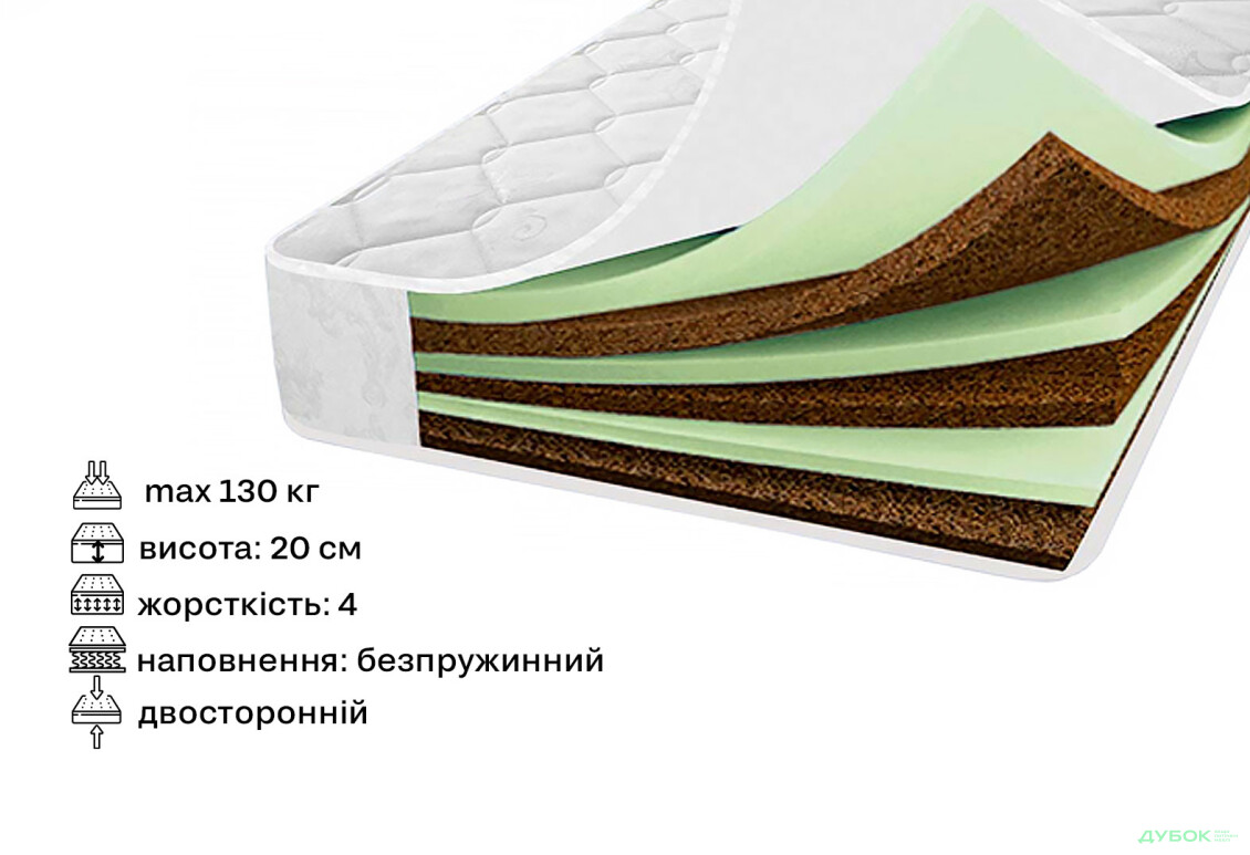 Изображение 2 - Матрас Диамант 90х200 Svit Mebliv