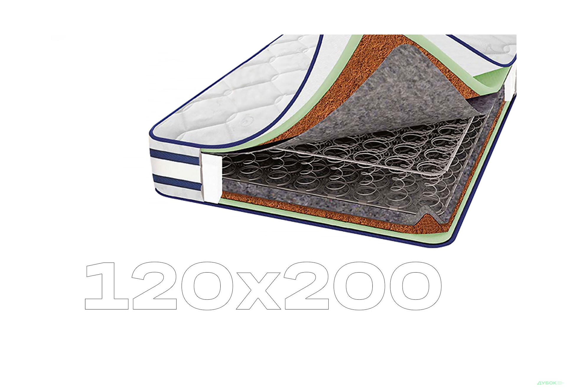 Изображение 1 - Матрас Сапфир 3D 120х200 Svit Mebliv