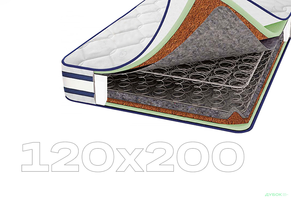Матрас Сапфир 3D 120х200 Svit Mebliv