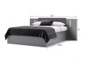 Зображення 3 - Ліжко-подіум MiroMark Doni / Доні (без вкладу) 160х200 см з шухлядами, графіт