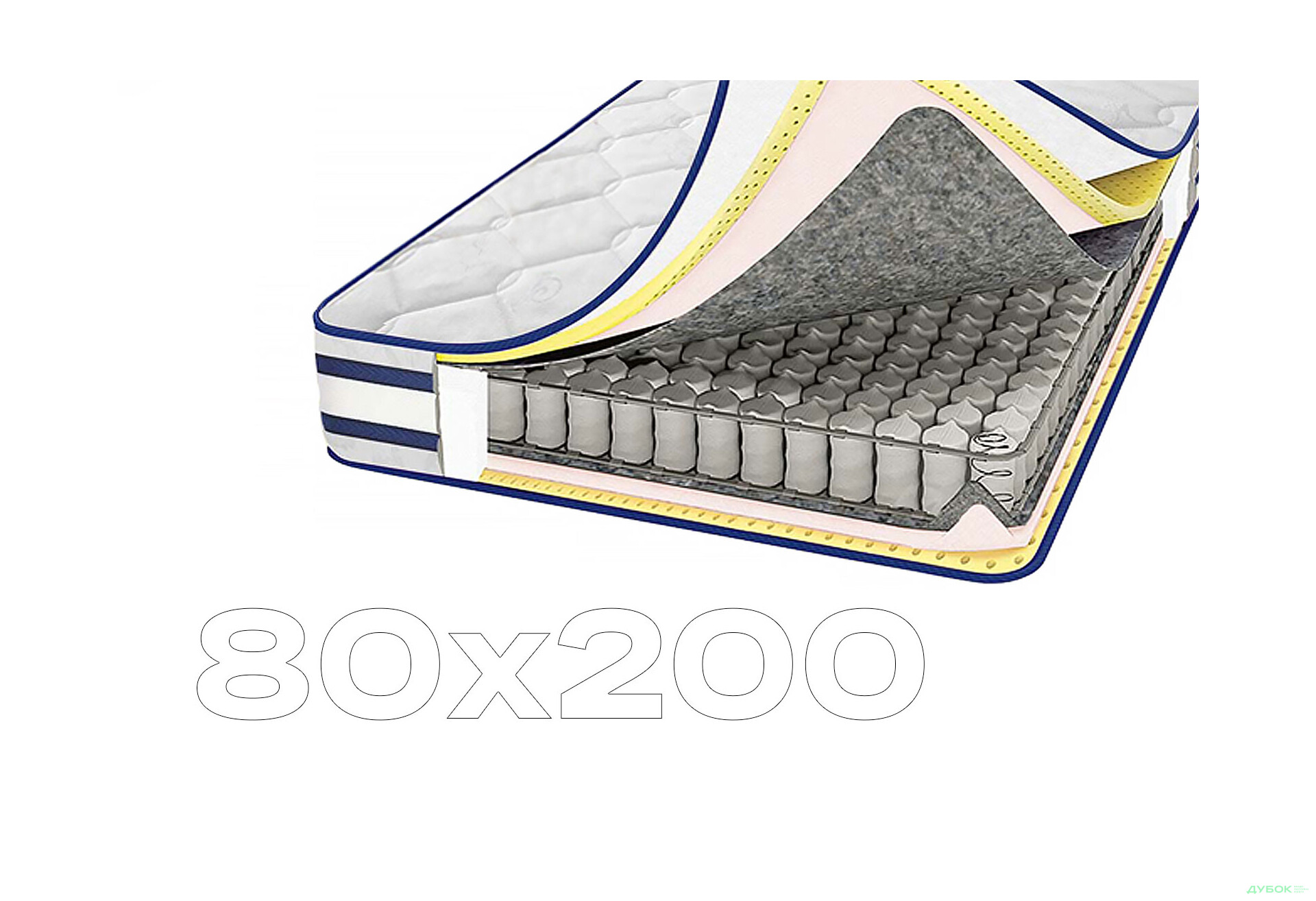 Зображення 1 - Матрац Аметист 3D 80х200 Світ Меблів