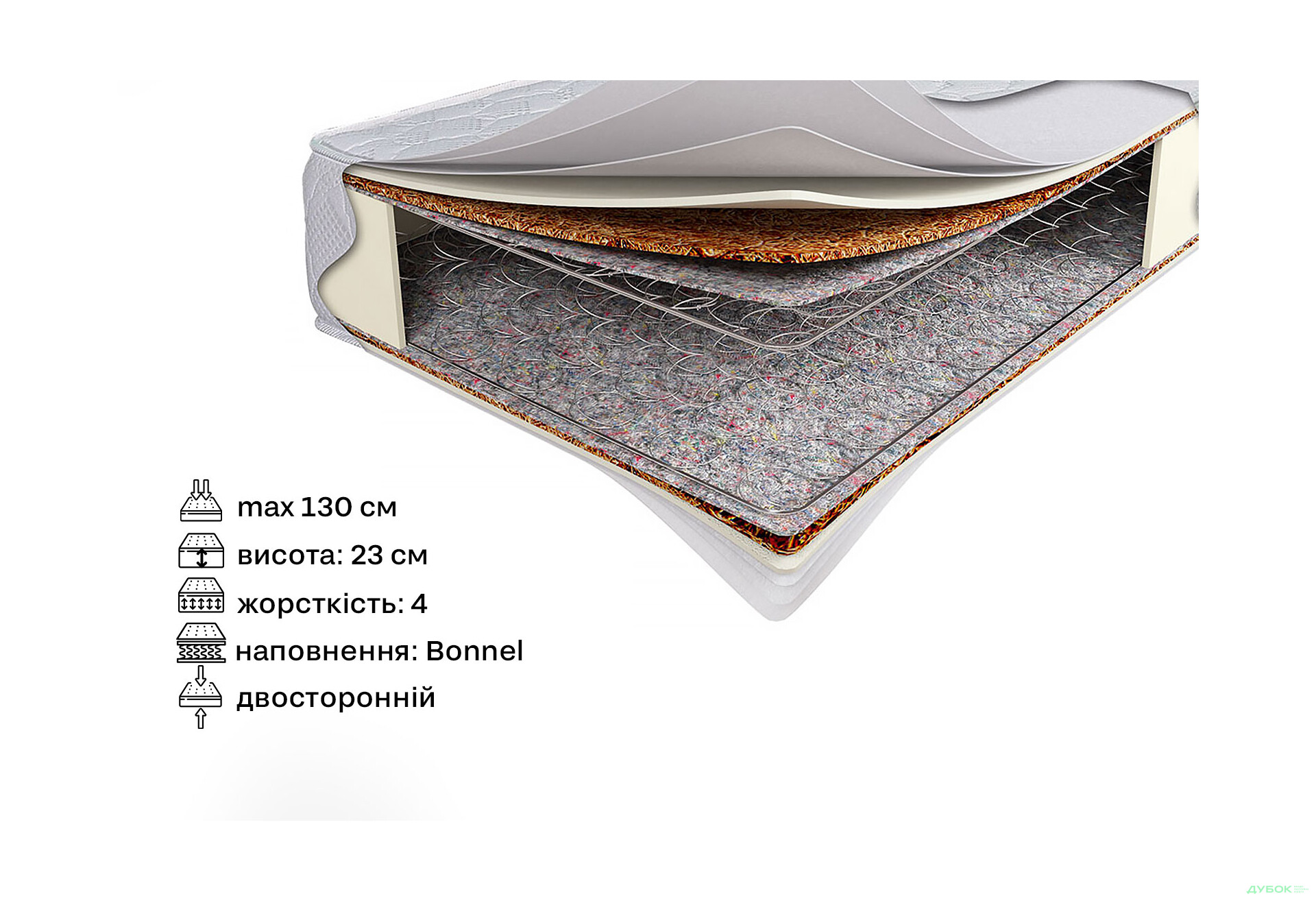 Изображение 2 - Матрас Алмаз 140х190 Svit Mebliv