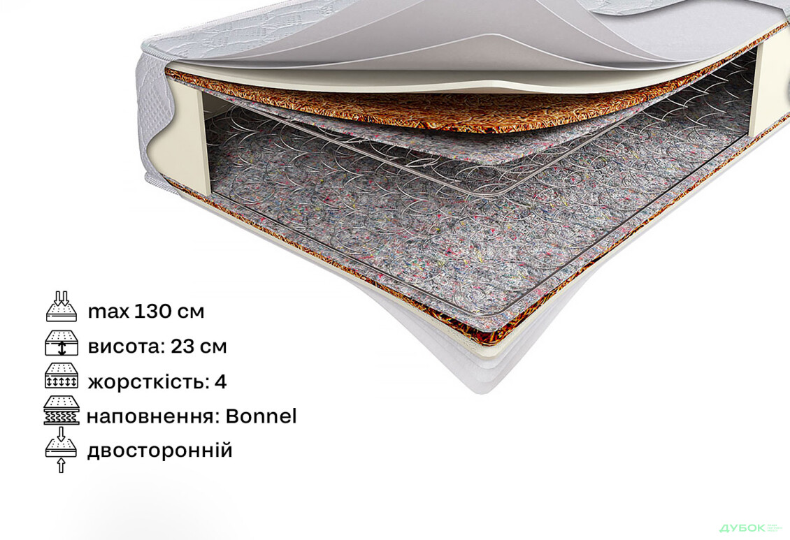 Изображение 2 - Матрас Алмаз 140х190 Svit Mebliv