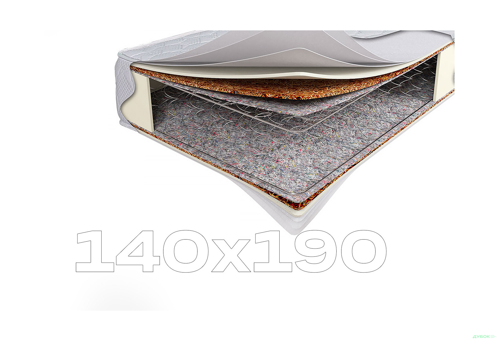 Изображение 1 - Матрас Алмаз 140х190 Svit Mebliv