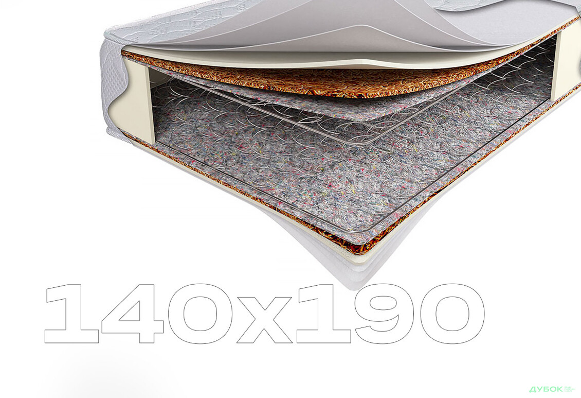 Матрас Алмаз 140х190 Svit Mebliv