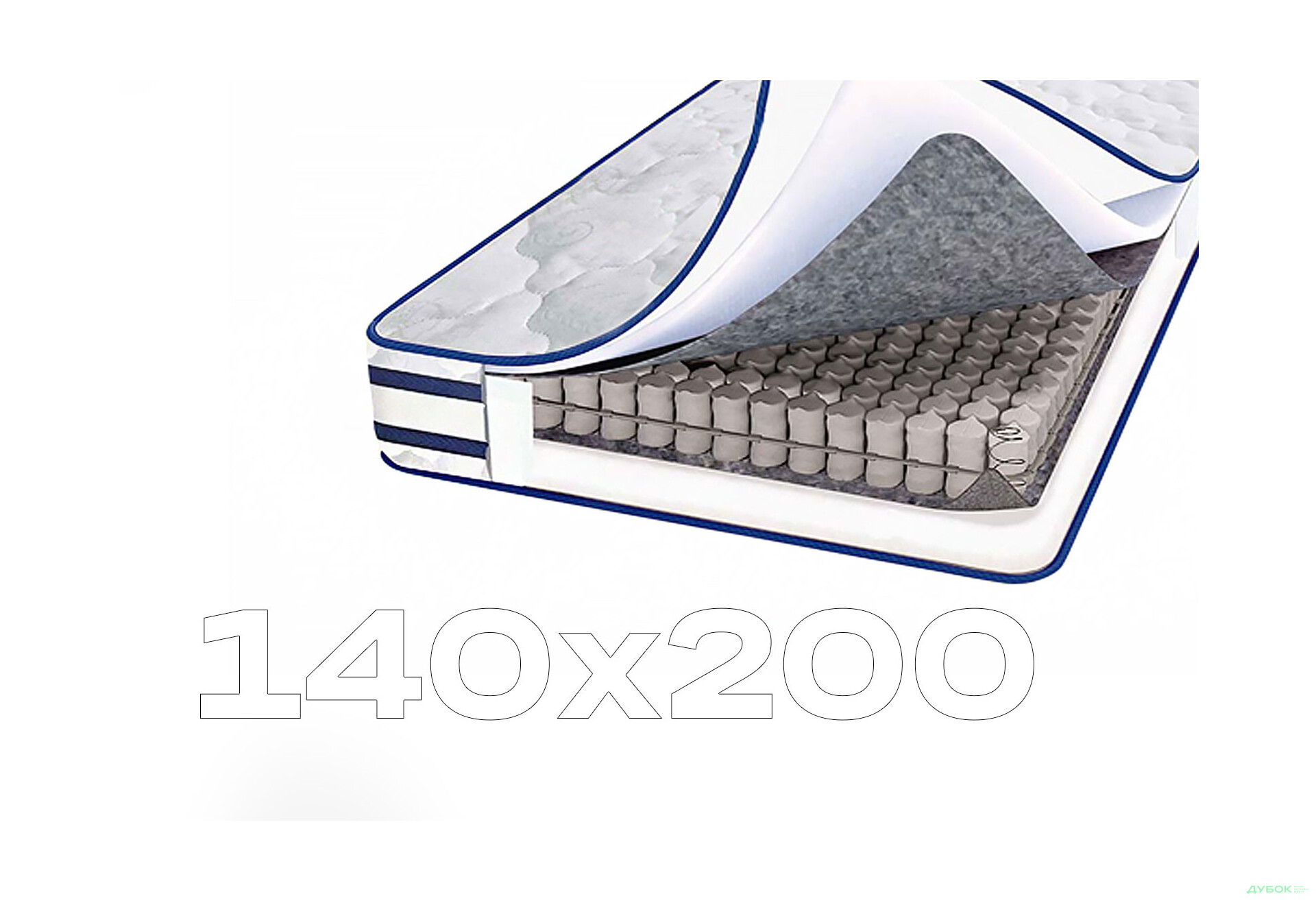 Зображення 1 - Матрац Агат 3D Люкс (трикотаж) 140х200 Світ Меблів