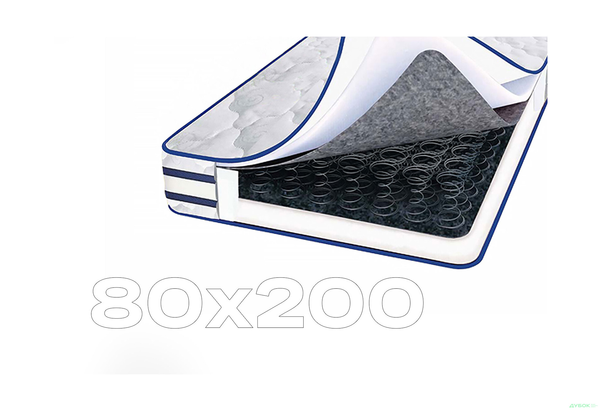 Зображення 1 - Матрац Лазурит 3D Люкс (трикотаж) 80х200 Світ Меблів