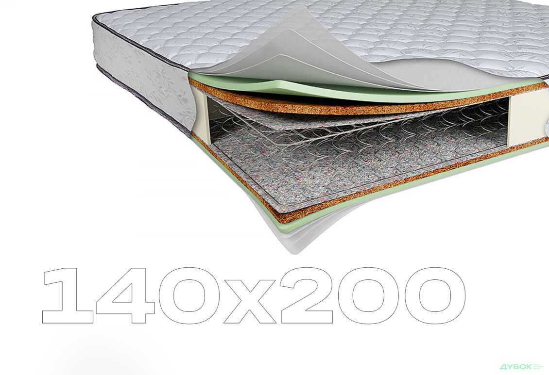 Матрас Турмалин 140х200 Svit Mebliv