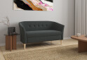 Диван UMa Соната 2C 141x66 см нерозкладний графіт (Fancy 97) - Зображення 7 Зображення 7 - Диван UMa Соната 2C 141x66 см нерозкладний графіт (Fancy 97)