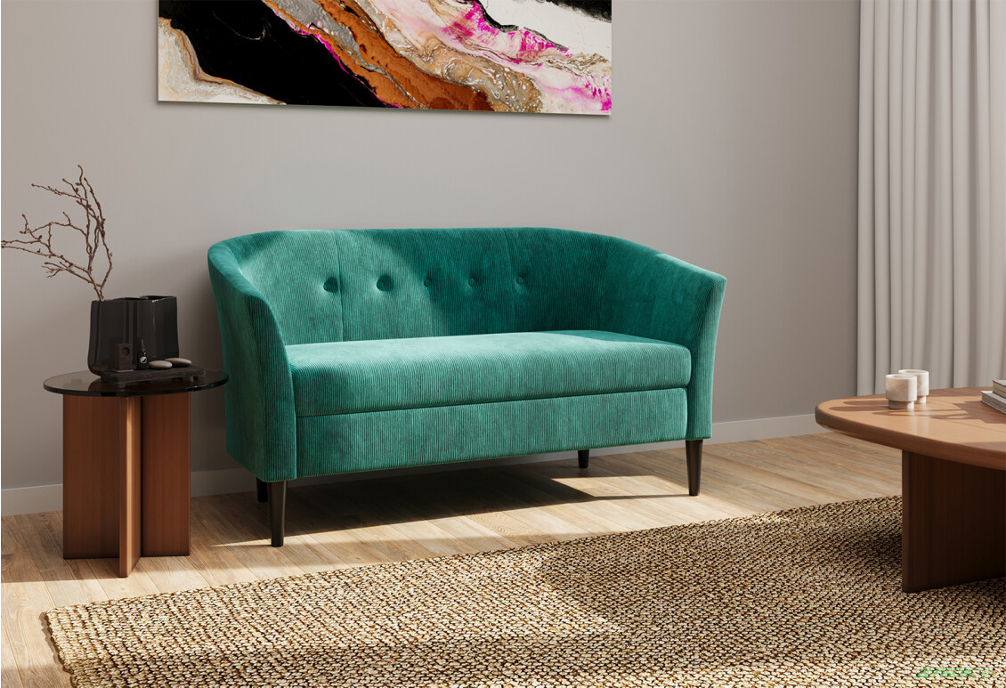 Диван UMa Соната 2C 141x66 см нерозкладний смарагдовий (Run again 36) - Зображення 8 Зображення 8 - Диван UMa Соната 2C 141x66 см нерозкладний смарагдовий (Run again 36)