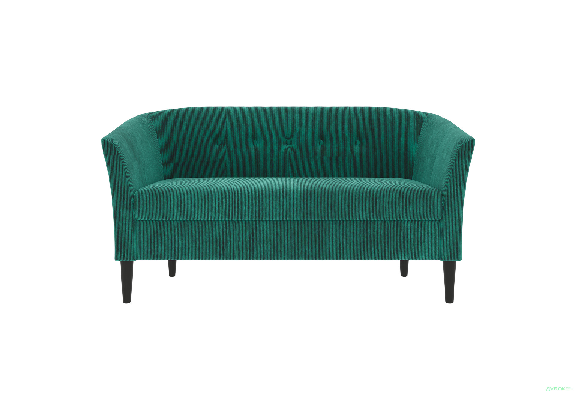 Диван UMa Соната 2C 141x66 см нерозкладний смарагдовий (Run again 36) - Зображення 3 Зображення 3 - Диван UMa Соната 2C 141x66 см нерозкладний смарагдовий (Run again 36)