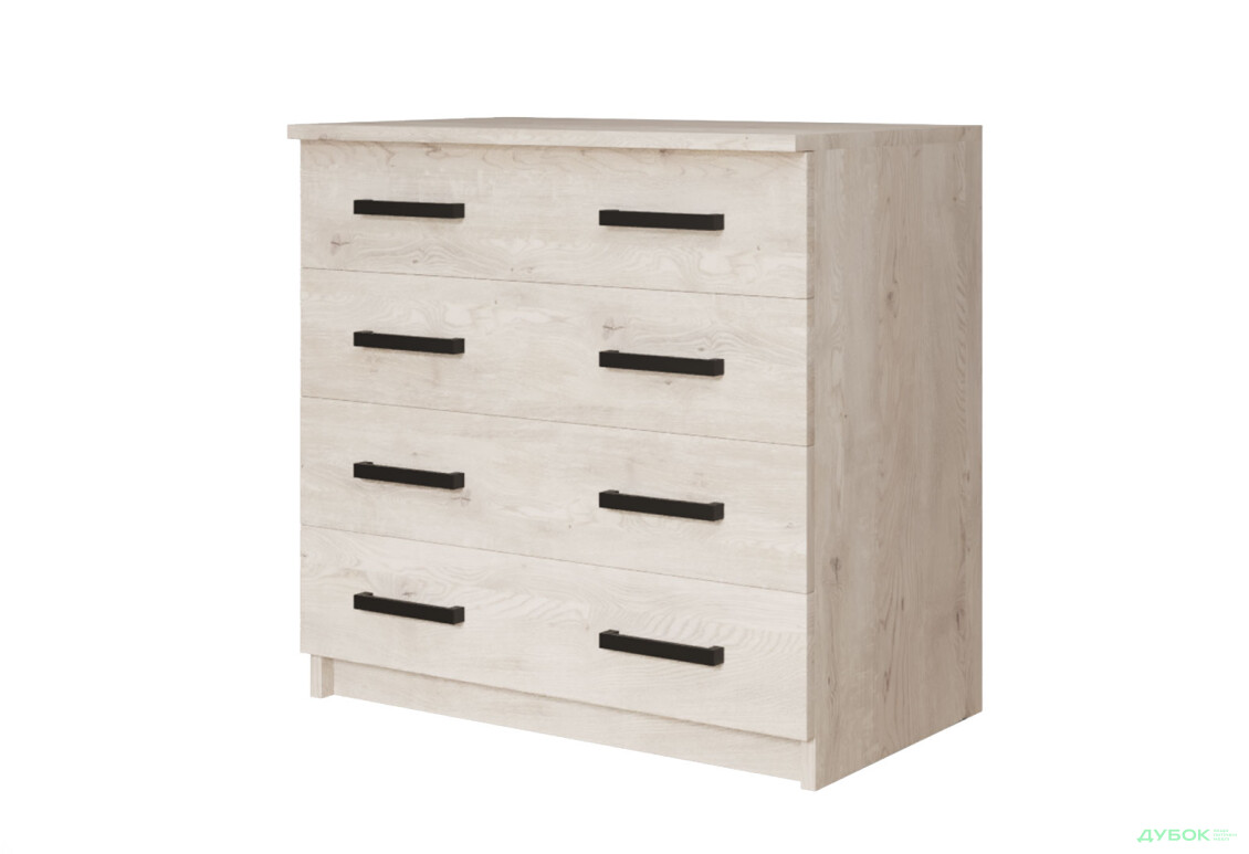 Комод MebelStar з 4 шухлядами та пеленальною надбудовою 80 см аляска сіра - Зображення 3 Зображення 3 - Комод MebelStar з 4 шухлядами та пеленальною надбудовою 80 см аляска сіра