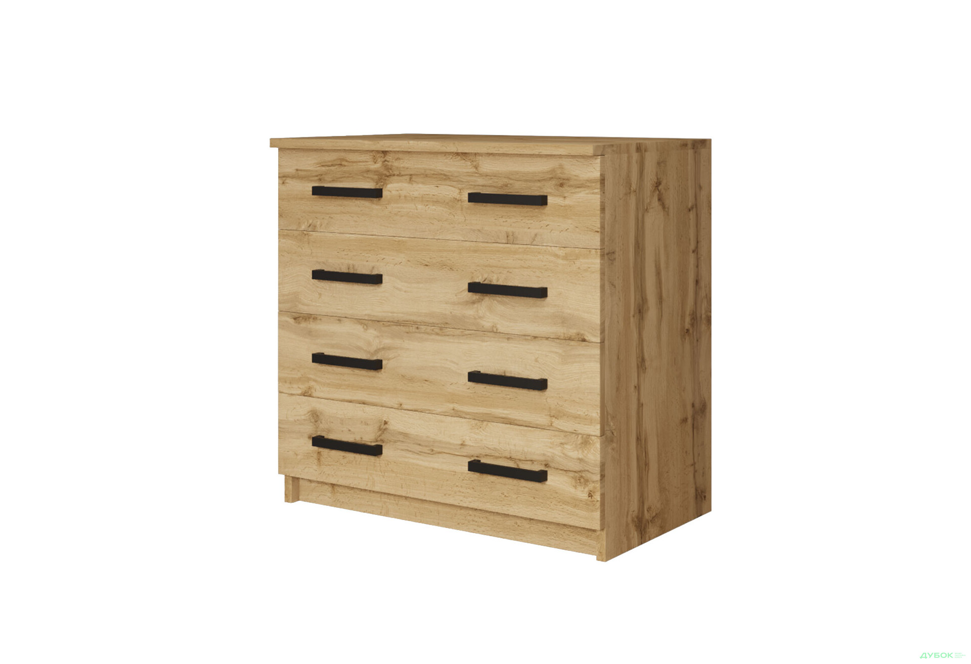Комод MebelStar з 4 шухлядами та пеленальною надбудовою 80 см дуб тахо - Зображення 3 Зображення 3 - Комод MebelStar з 4 шухлядами та пеленальною надбудовою 80 см дуб тахо