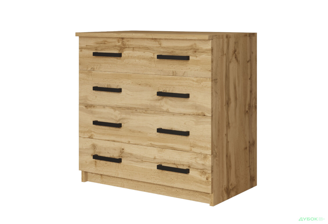 Комод MebelStar з 4 шухлядами та пеленальною надбудовою 80 см дуб тахо - Зображення 3 Зображення 3 - Комод MebelStar з 4 шухлядами та пеленальною надбудовою 80 см дуб тахо