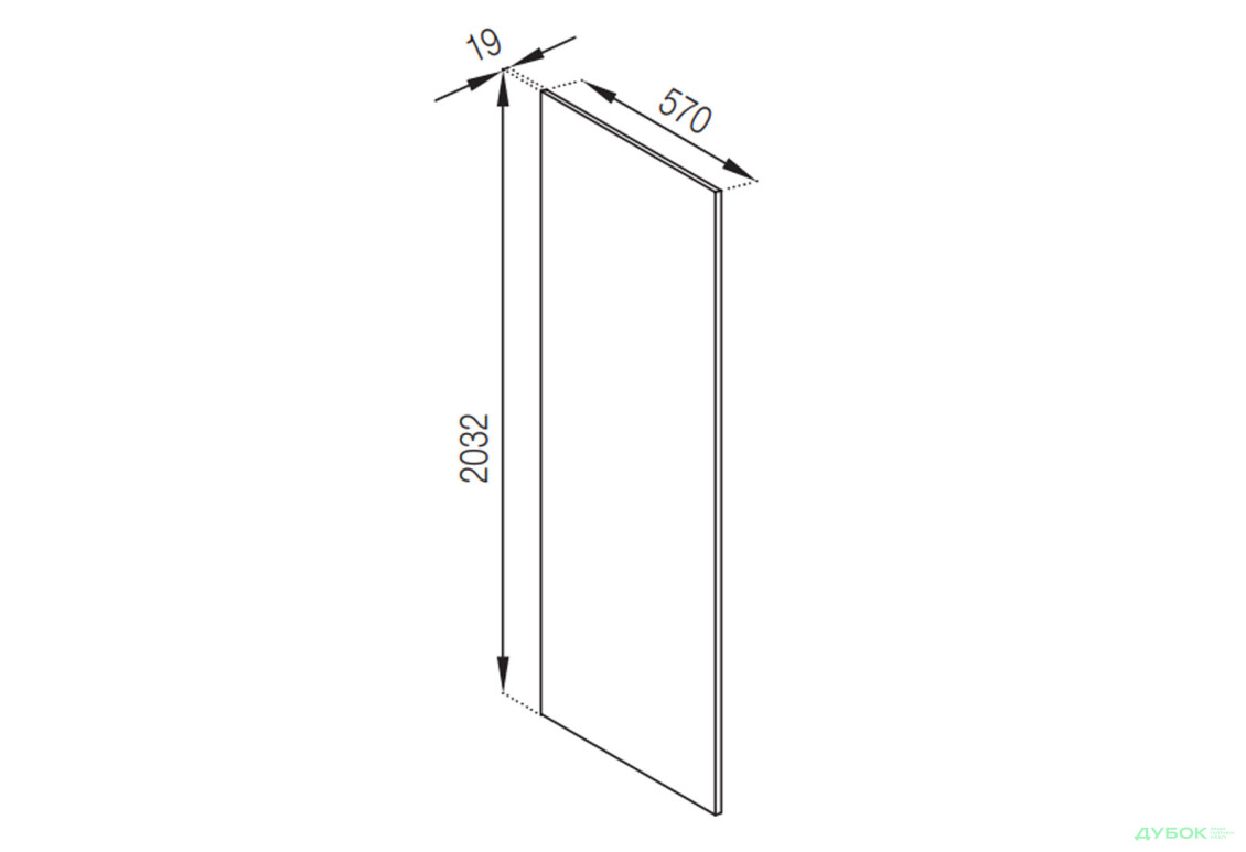 П панель 2032 Тіна Світ Меблів - Зображення 1 Зображення 1 - П панель 2032 Тіна Світ Меблів
