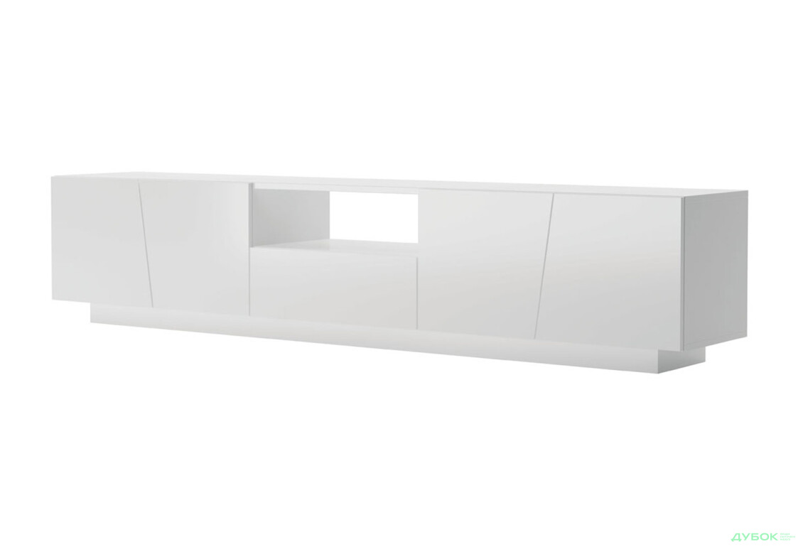 Тумба під ТВ Світ Меблів Ліза з дверцятами, шухлядою та полицею 220 см, Німфеа альба