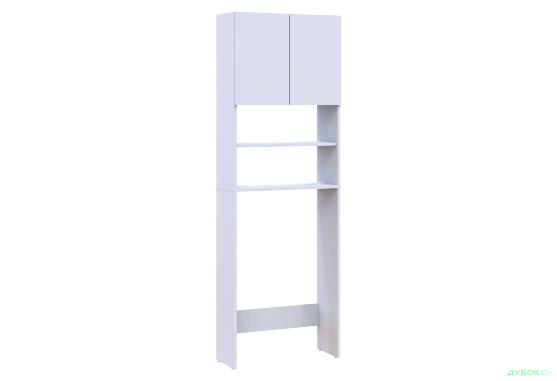 Зображення 5 - Шафка для пральної машини Doros Лола Міні ДСП з 2 дверцятами та полицями 64см, Білий