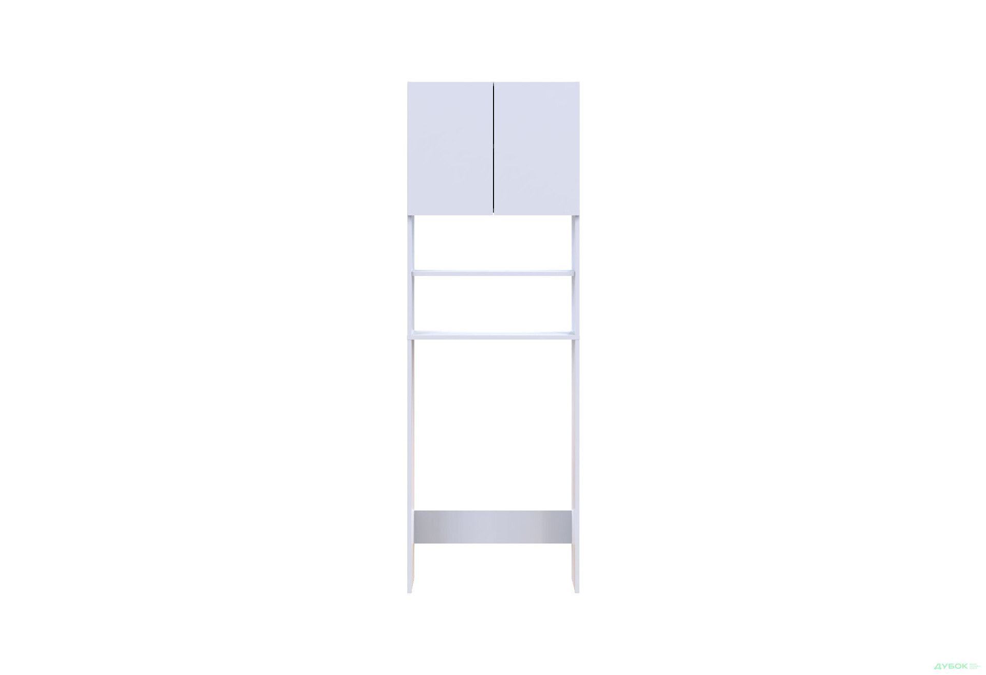 Зображення 6 - Шафка для пральної машини Doros Лола Міні ДСП з 2 дверцятами та полицями 64см, Білий