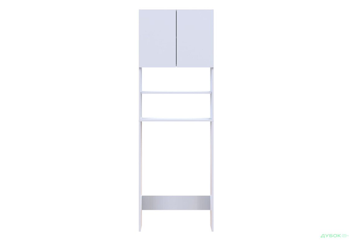 Зображення 6 - Шафка для пральної машини Doros Лола Міні ДСП з 2 дверцятами та полицями 64см, Білий