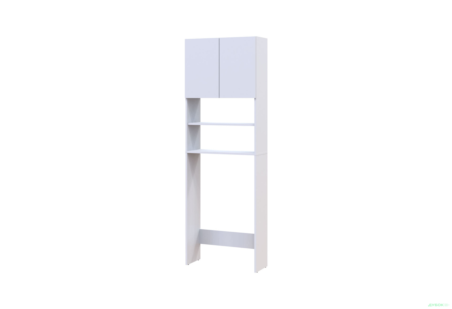 Зображення 1 - Шафка для пральної машини Doros Лола Міні ДСП з 2 дверцятами та полицями 64см, Білий