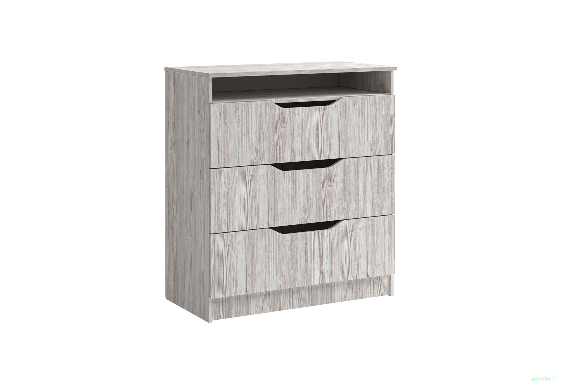 Комод Svit Mebliv Локи с 3 ящиками 80 см, Артвуд светлый - Изображение 2 Изображение 2 - Комод Svit Mebliv Локи с 3 ящиками 80 см, Артвуд светлый