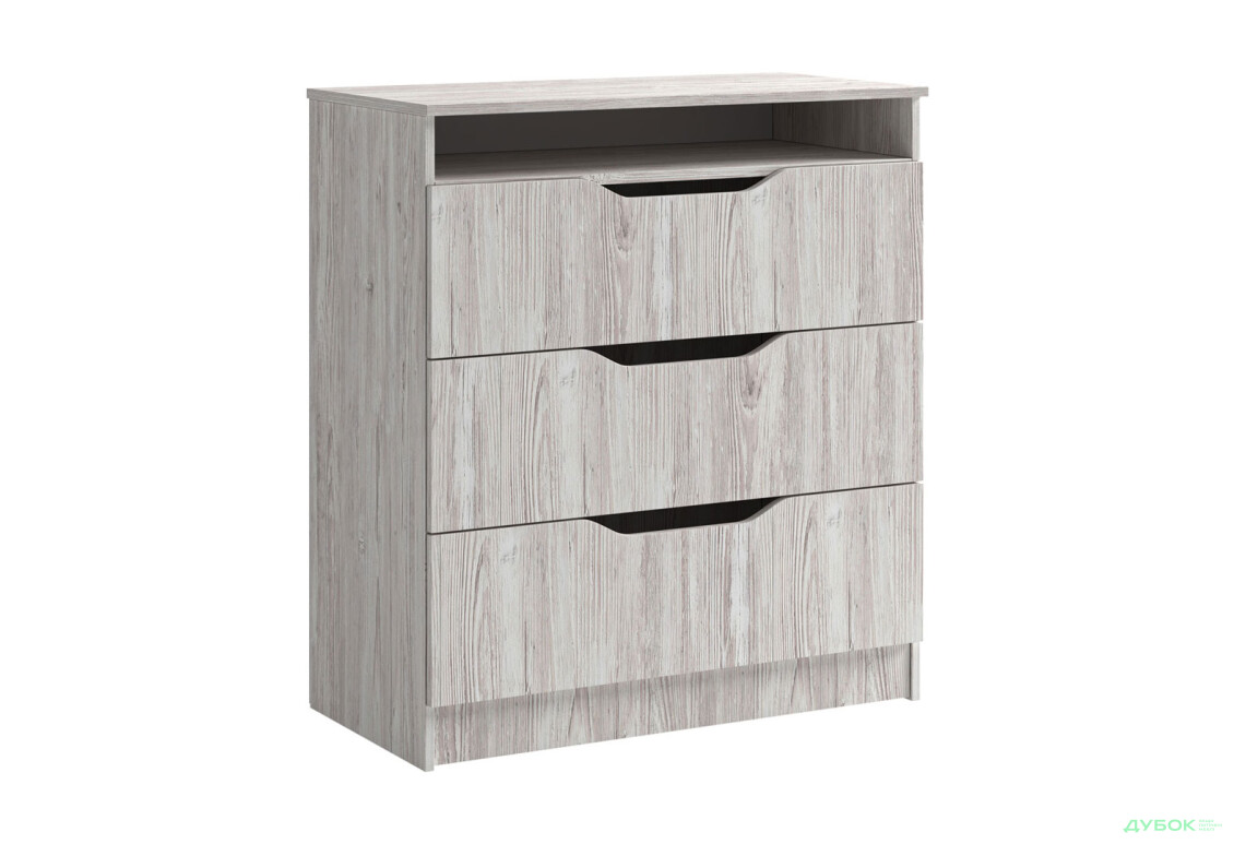 Комод Svit Mebliv Локи с 3 ящиками 80 см, Артвуд светлый - Изображение 2 Изображение 2 - Комод Svit Mebliv Локи с 3 ящиками 80 см, Артвуд светлый