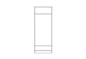 Фото 3 - Шафа Світ Меблів Локі 2-дверна з шухлядою 80 см, Артвуд світлий 