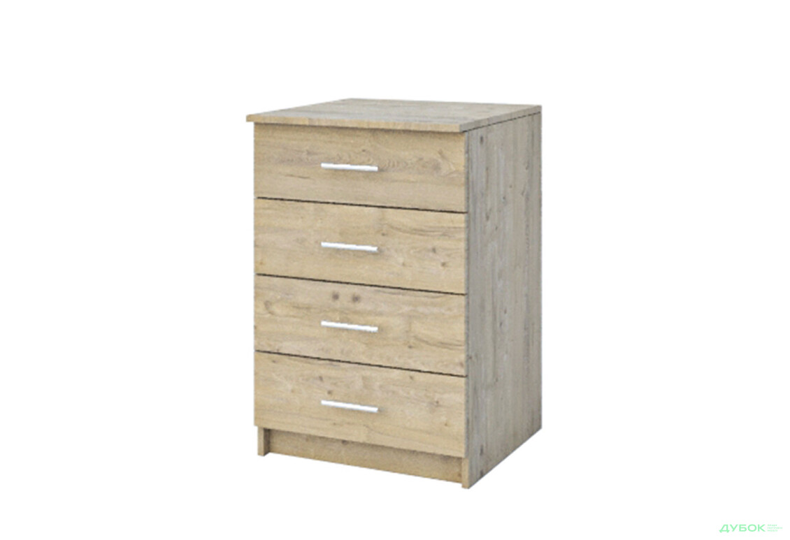 Тумба Garant 1 с 4 ящиками 50 см дуб приморский сатиновый