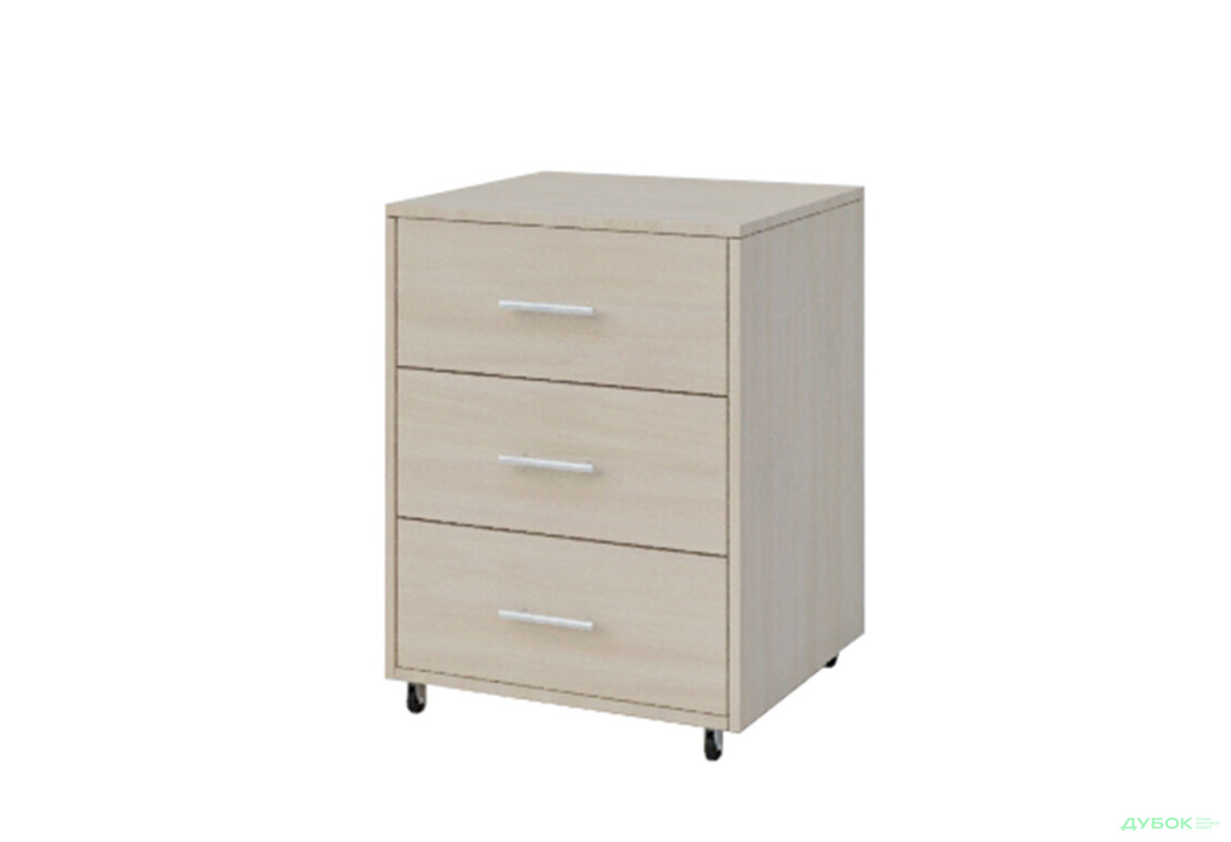 Тумба Garant 2 з 3 шухлядами 50 см дуб молочний - Зображення 1 Зображення 1 - Тумба Garant 2 з 3 шухлядами 50 см дуб молочний