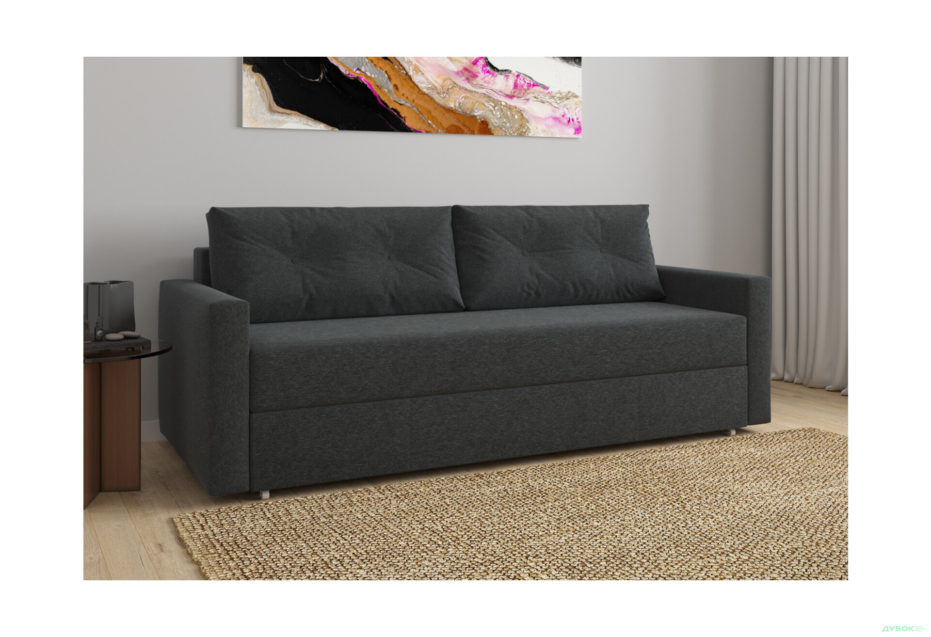 Диван UMa Бонус 213x98 см графіт - Зображення 4 Зображення 4 - Диван UMa Бонус 213x98 см графіт