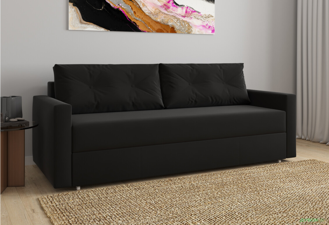 Диван UMa Бонус 213x98 см чёрный - Изображение 4 Изображение 4 - Диван UMa Бонус 213x98 см чёрный