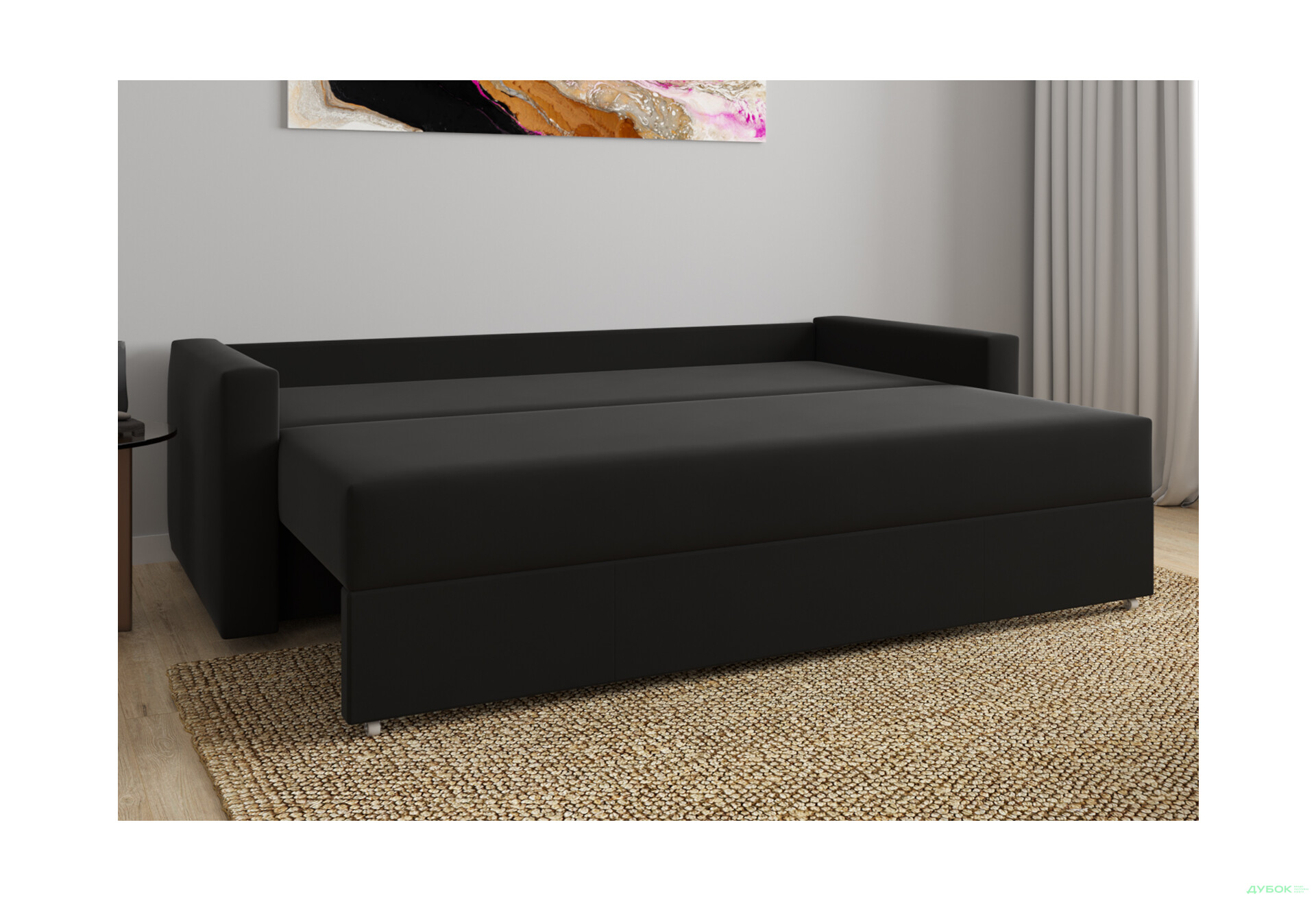 Диван UMa Бонус 213x98 см чёрный - Изображение 5 Изображение 5 - Диван UMa Бонус 213x98 см чёрный