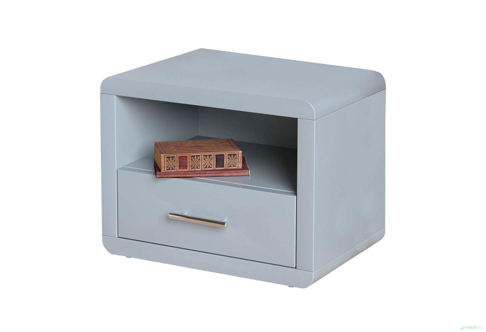 Тумба приліжкова Arbor Drev Глорія з шухлядою 52 см сосна, сірий - Зображення 1 Зображення 1 - Тумба приліжкова Arbor Drev Глорія з шухлядою 52 см сосна, сірий