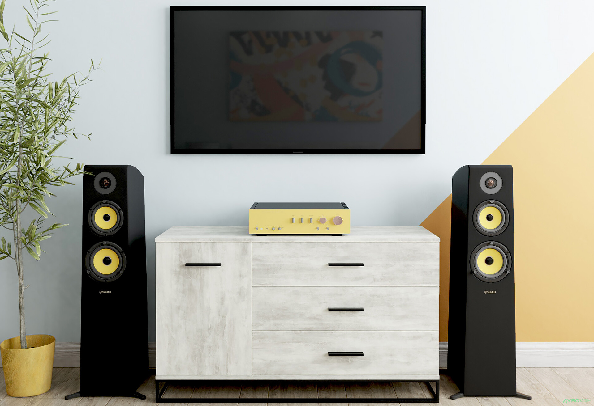 Комод Art In Head Аскет 1-дверний з 3 шухлядами 120 см ательє світлий - Зображення 2 Зображення 2 - Комод Art In Head Аскет 1-дверний з 3 шухлядами 120 см ательє світлий