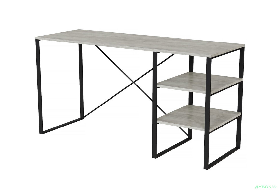 Стол письменный Art In Head Аскэт 140x50 см с полками ателье светлый - Изображение 1 Изображение 1 - Стол письменный Art In Head Аскэт 140x50 см с полками ателье светлый