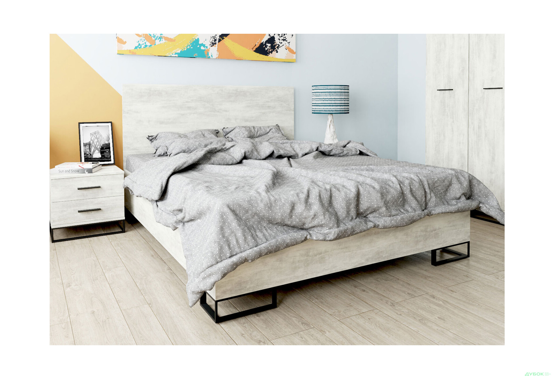 Изображение 2 - Кровать Art In Head Аскэт 120х200 см ателье светлый