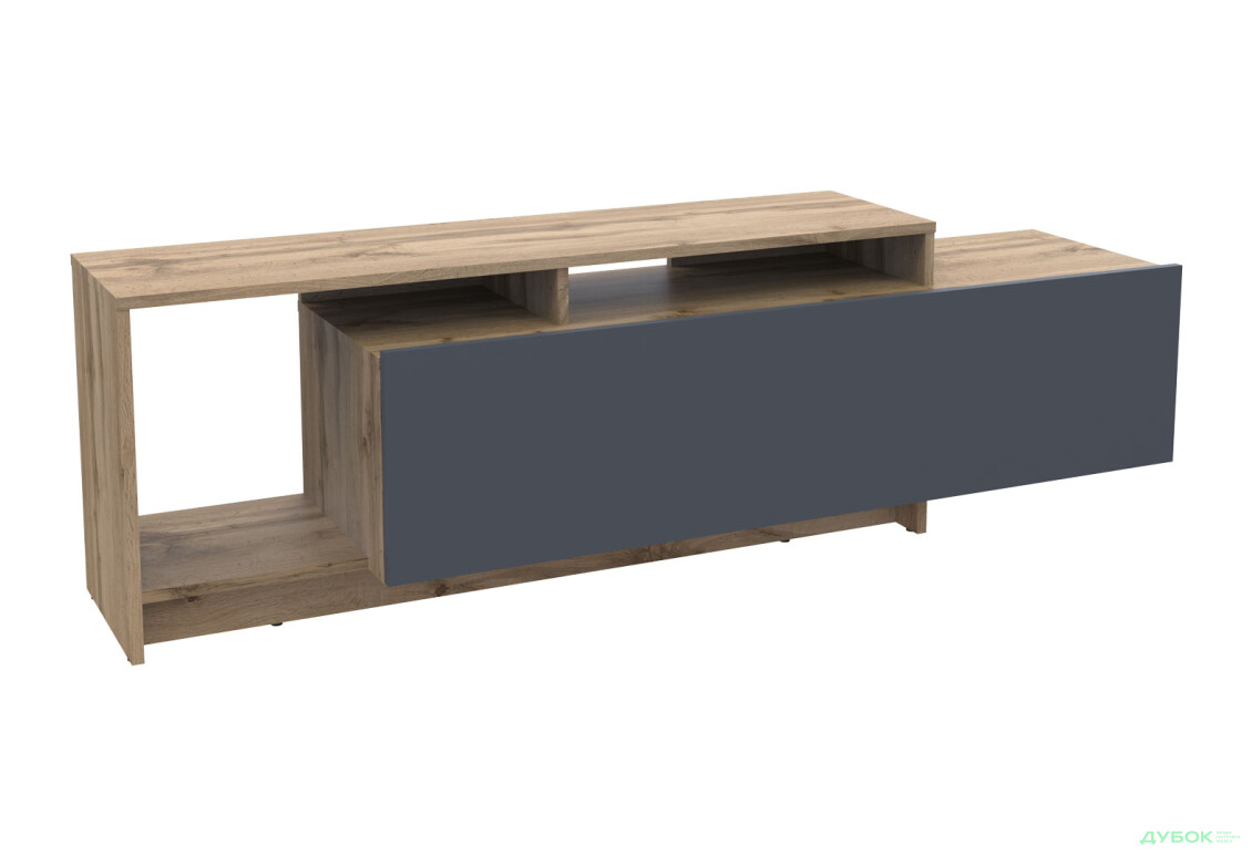 Изображение 4 - Тумба под ТВ Doros U2 с дверкой и полками 160 см, Тахо / Графит