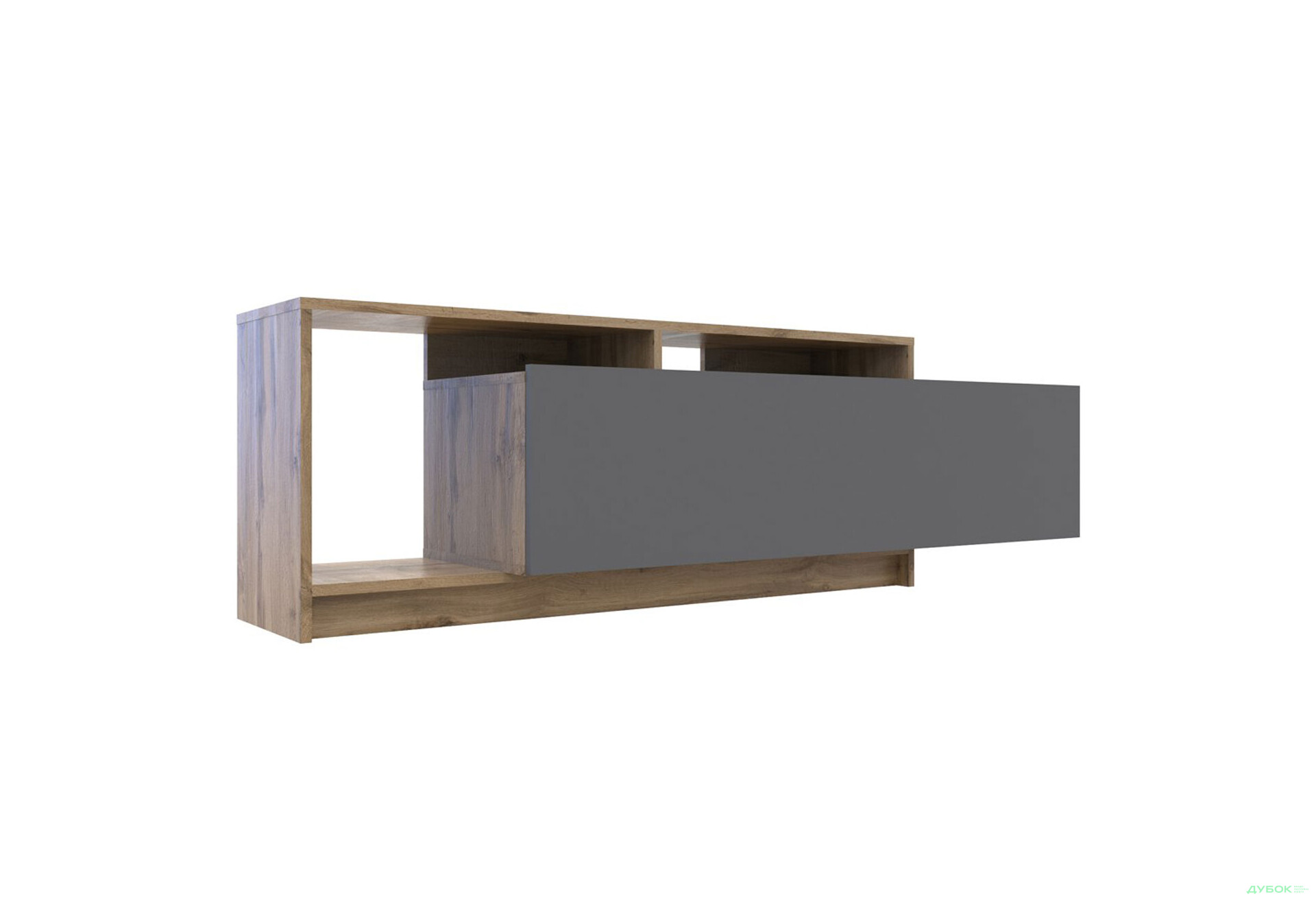 Изображение 5 - Тумба под ТВ Doros U2 с дверкой и полками 160 см, Тахо / Графит