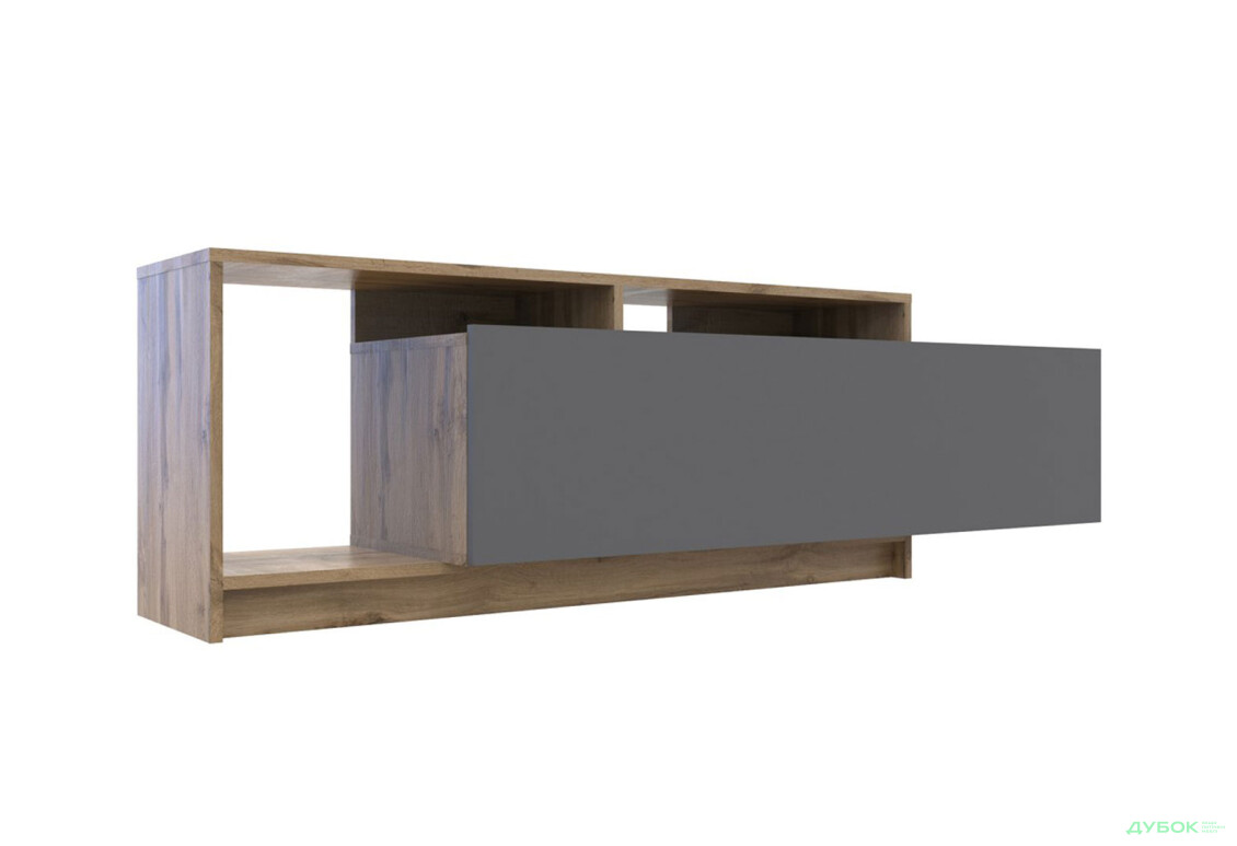 Изображение 5 - Тумба под ТВ Doros U2 с дверкой и полками 160 см, Тахо / Графит