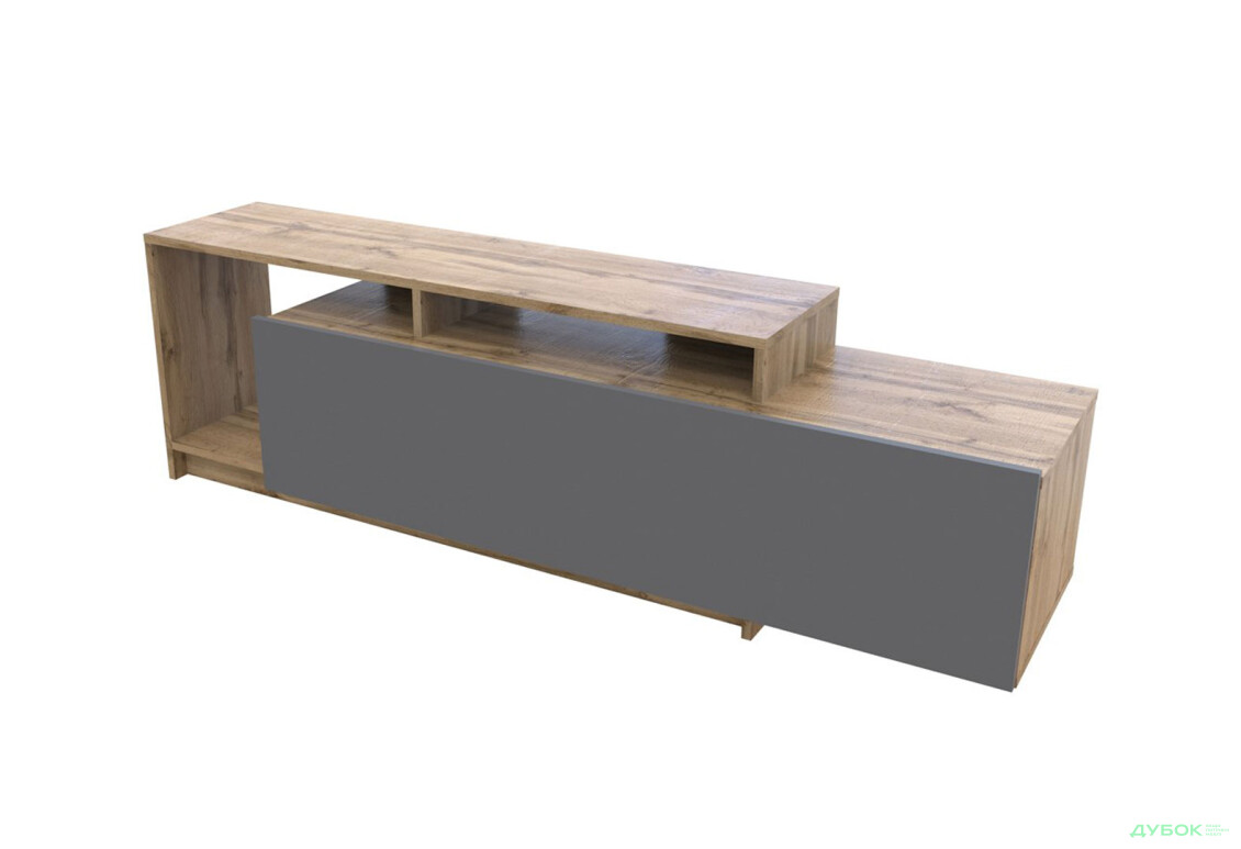 Изображение 6 - Тумба под ТВ Doros U2 с дверкой и полками 160 см, Тахо / Графит