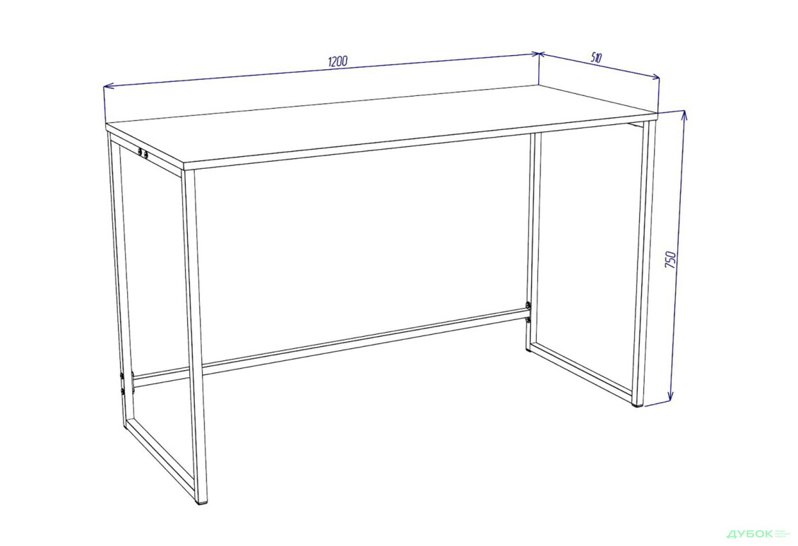 Изображение 3 - Стол письменный Knap Knap Liner Loft / Лайнер Лофт 120х51 см, Ателье светлый