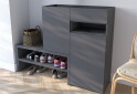 Изображение 2 - Тумба для обуви Moreli RS-4 с дверцами, полками и ящиком 85 см антрацит